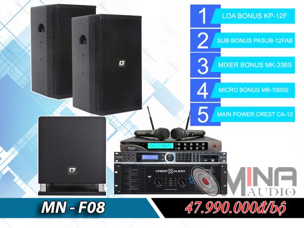 Dàn karaoke gia đình MN-F08 đẳng cấp